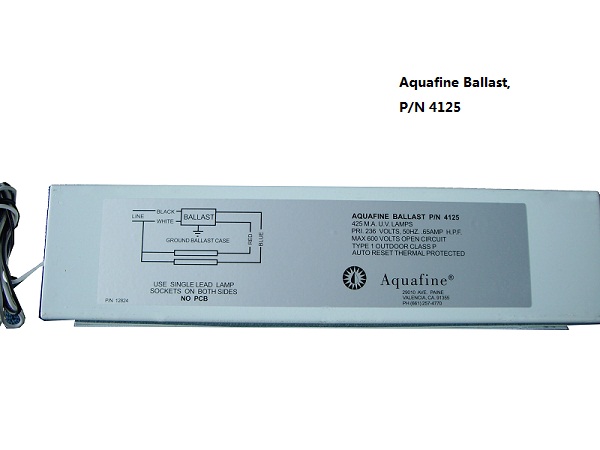 Aquafine ballast, P/N 4125